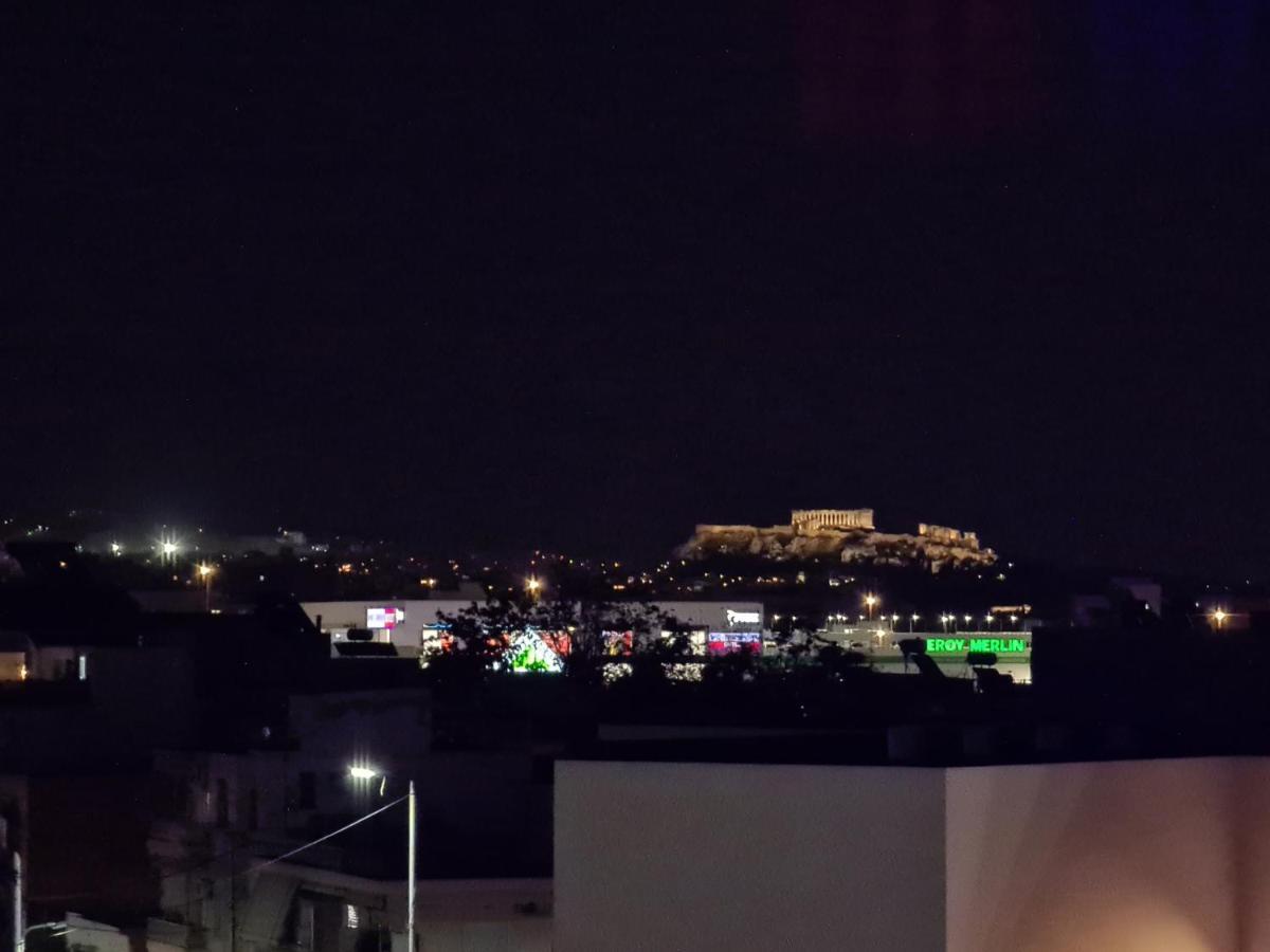 Sunny Home Private Jacuzzi Hydromassage Acropolis & Lycabettus Far View Parking 300M Metro Peristeri Athènes Extérieur photo