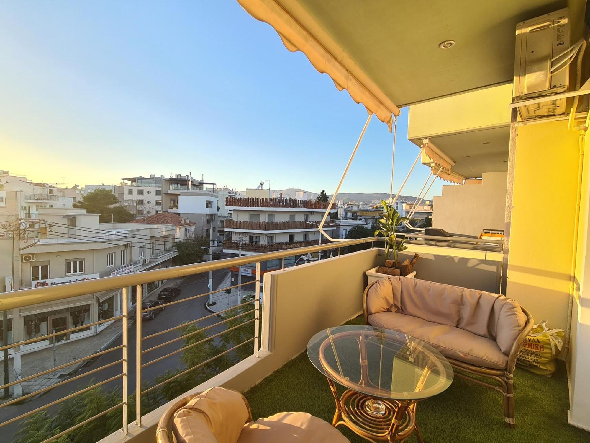 Sunny Home Private Jacuzzi Hydromassage Acropolis & Lycabettus Far View Parking 300M Metro Peristeri Athènes Extérieur photo
